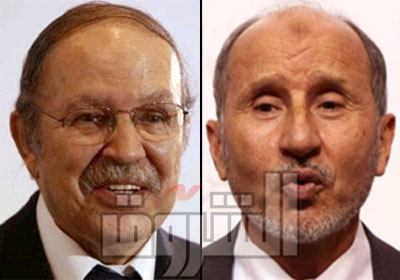مصطفى عبد الجليل رئيس المجلس الوطني الانتقالي الليبي - عبد العزيز بوتفليقة الرئيس الجزائري